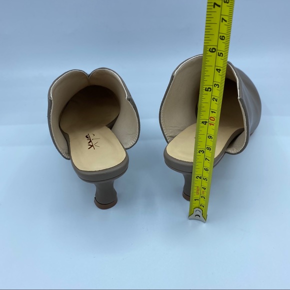 XYD Women Pointed Toe Kitten Heel Mule Sandals - Picture 4 of 12